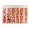 JBM Réz tömítőgyűrű készlet olajleeresztő csavarhoz, 10–20 mm, 525 részes (52163)