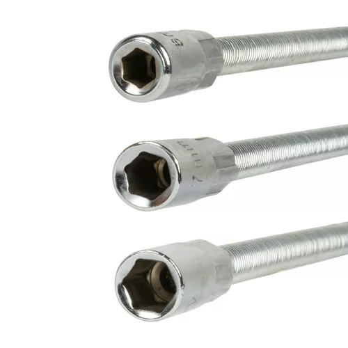 JBM Hajlékony szárú dugókulcsos csavarhúzó készlet szűk helyekhez, 6–8 mm, 265 mm, 3 részes (52169)