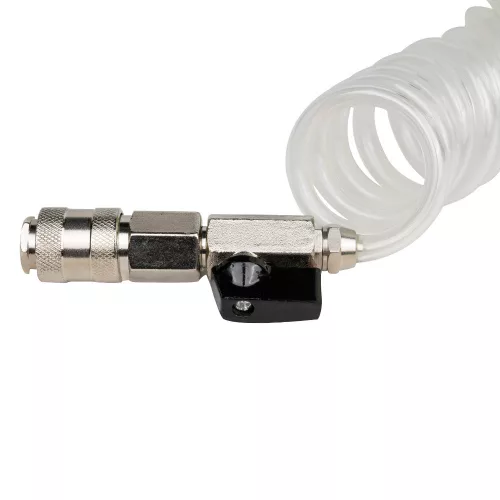 JBM Féklégtelenítő és fékfolyadék-cserélő készülék pneumatikus működéssel, 5 liter, 0–4 bar, 11 + 2 adapterrel (52191)