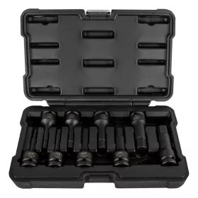   JBM Imbusz bitfej készlet ütvecsavarozóhoz, 1/2”, 5–17 mm, 78 mm, 8 részes (52339)