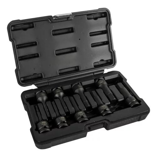 JBM Imbusz bitfej készlet ütvecsavarozóhoz, 1/2”, 5–17 mm, 78 mm, 8 részes (52339)