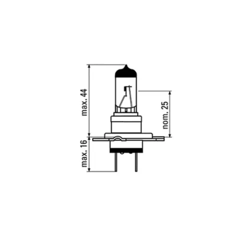 JBM Halogén autóizzó H7, 12 V, 55 W, 1 db (52365)