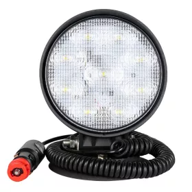   JBM Munkafényszóró szórt LED fénnyel, kerek kivitelben, 1450 lm, 27 W, 10–40 V, IP68 (52567)