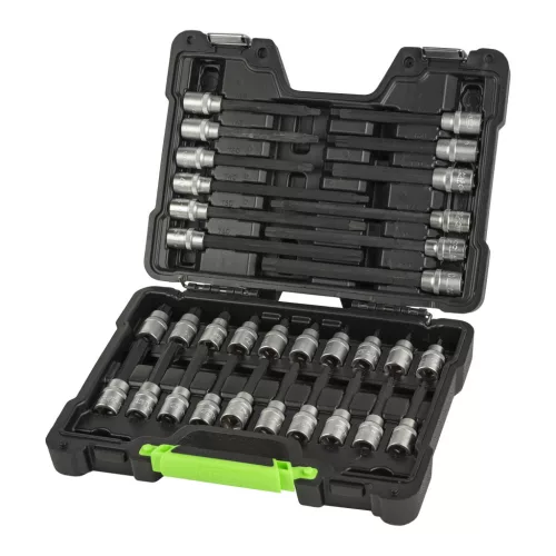 JBM Torx bitfej dugókulcs készlet 1/2”, T20–T70, 32 részes (52605)