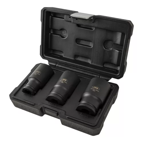 JBM Gépi dugókulcs készlet 1/2”, 12-szögü, 30–36 mm, CrMo, 3 részes XZN (52694)
