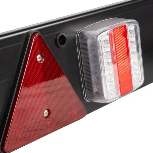 JBM Utánfutó lámpasor 2 LED hátsó lámpával, 12 V, 7 pólusú, 5 m kábellel, 1100 mm (52838)