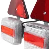 JBM Mágneses utánfutó LED lámpakészlet 12 V, 7 pólusú csatlakozóval, 2 lámpával (52839)