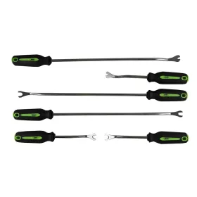  JBM Patentkiszedő és kárpitbontó karosszéria feszítőkar készlet villás fejjel, 4,5–10,3 mm, 240 / 490 mm, 6 részes (53110)