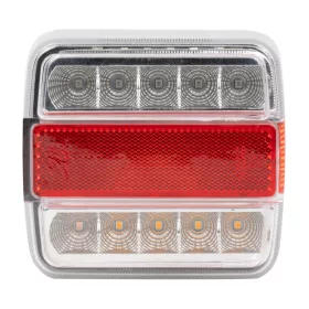   JBM Utánfutó LED hátsó lámpa világítási jelzőrúdhoz, 12 V, 4 funkcióval (53151)