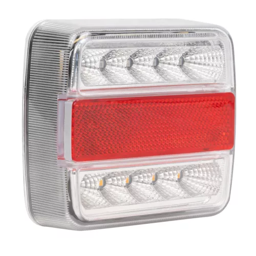 JBM Utánfutó LED hátsó lámpa világítási jelzőrúdhoz, 12 V, 4 funkcióval (53151)