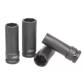   JBM Kerékőr csavar kiszedő gépi dugókulcs készlet 1/2”, 17–22 mm, 4 részes (53197)