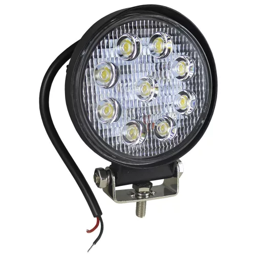 JBM LED munkalámpa járművekhez és munkagépekhez, kerek, 27 W, 1800 lm, IP68 (53429)