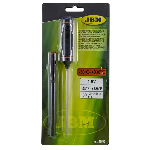 JBM Digitális kontakt hőmérő, –50–330 °C, ±1 °C pontossággal (53503)