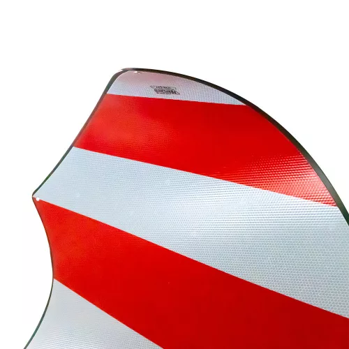 JBM Rakományjelző tábla túlnyúló rakományhoz, V-20, 500 × 500 mm, polipropilén (53636)