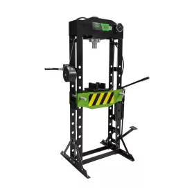   JBM Műhelyprés hidraulikus, 30 t, 150 mm löket, kézi és lábpedálos működtetéssel (53684)