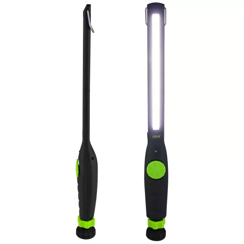 JBM Akkumulátoros LED szerelőlámpa mágneses, csuklós talppal, 30–400 lm, 2600 mAh (53734)