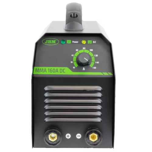 JBM Inverteres hegesztőgép MMA 160 A DC, 230 V, 1,0–4,0 mm elektródához (53982)
