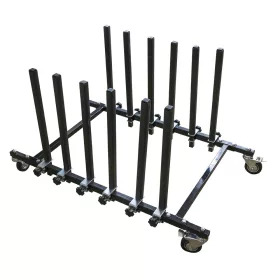   JBM Szélvédő- és karosszériaelem-tároló kocsi 150 kg, 1200 × 700 × 635 mm (53983)