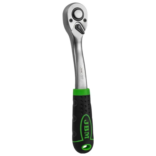 JBM Racsnás hajtókar 1/2", 72-TOOTH fej 255 mm, horganyzott (54019)