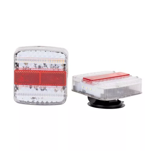 JBM Utánfutó LED lámpa készlet vezeték nélküli, mágneses rögzítéssel, 2 db, 12–24 V, 20 m (54044)