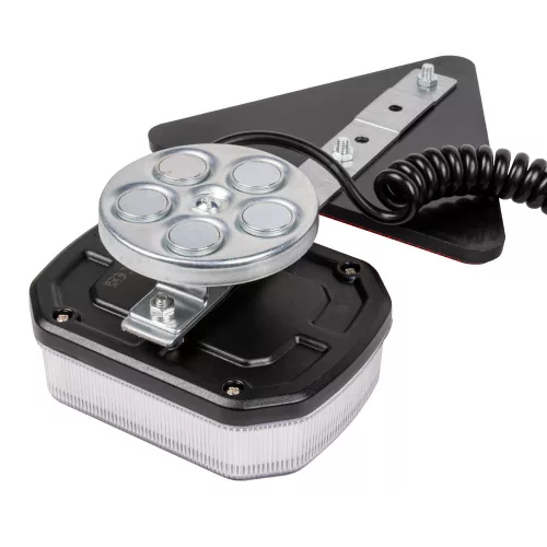 JBM Utánfutó lámpa készlet mágneses rögzítéssel, 2 LED lámpa + 2 háromszög fényvisszaverő, 12–24 V, IP65 (54162)