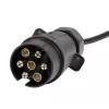 JBM Utánfutó lámpasor / világítási jelzőrúd 2 LED hátsó lámpával és 2 háromszög fényvisszaverővel, 12–24 V, 7 pólusú (54163)