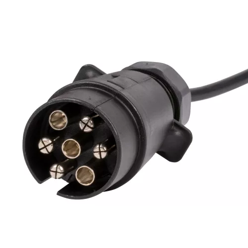 JBM Utánfutó lámpasor / világítási jelzőrúd 2 LED hátsó lámpával és 2 háromszög fényvisszaverővel, 12–24 V, 7 pólusú (54163)