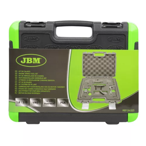 JBM Vezérlésrögzítő készlet PSA 1.0 / 1.2 VTi / 1.2 GDI PureTech motorokhoz, 12 részes (54323)