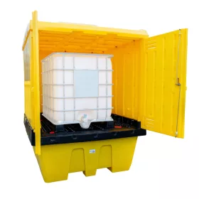   JBM IBC tartály tároló védőburkolat 2500 kg, 1000 l tartályhoz vagy 4 hordóhoz (54498)