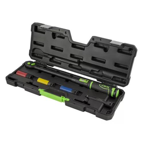 JBM Nyomatékkulcs készlet 1/2”, 20–200 Nm, 17–21 mm gépi dugókulcsokkal és hosszabbítóval, 5 részes (54785)