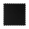 JBM Műhelypadló burkolólap PVC-ből, fekete, 500 × 500 × 6 mm, 15 t/m² felületi terhelhetőség (55044)