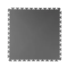   JBM Műhelypadló burkolólap PVC-ből, szürke, 500 × 500 × 6 mm, 15 t/m² felületi terhelhetőség (55045)