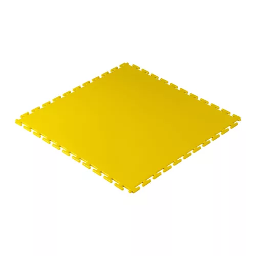 JBM Műhelypadló burkolólap PVC-ből, sárga, 500 × 500 × 6 mm, 15 t/m² felületi terhelhetőség (55048)