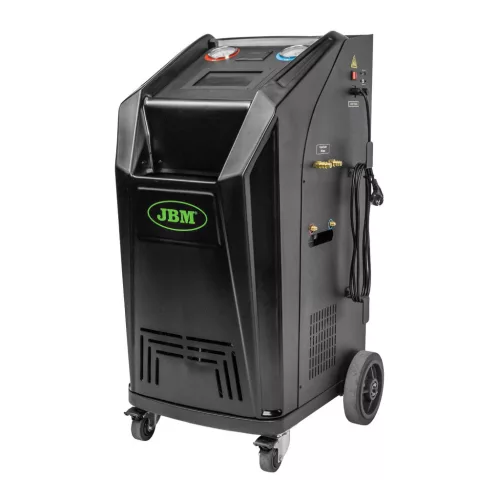JBM Klímatöltő gép R134A/R1234YF hűtőközeghez, 10 l tartállyal és 7” érintőkijelzővel (55085)