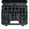 JBM Torx Plus dugókulcs készlet Tesla járművekhez, 5 és 6 lebenyes, 1/4”–1/2”, 24 részes (55123)