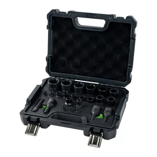 JBM Torx Plus dugókulcs készlet Tesla járművekhez, 5 és 6 lebenyes, 1/4”–1/2”, 24 részes (55123)