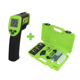   JBM Motordiagnosztikai készlet infravörös hőmérővel és CO₂ hengerfejtömítés szivárgásvizsgálóval (SERIE413)