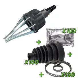   JBM Pneumatikus féltengely gumiharang szerelő készlet, 100 db gumiharang javítókészlettel (SERIE415)