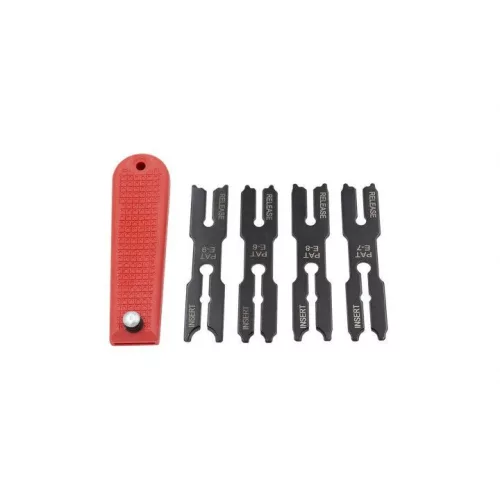 KROFtools E-biztosítógyűrű ki- és beszerelő készlet, 6–9 mm, 5 részes (0225)