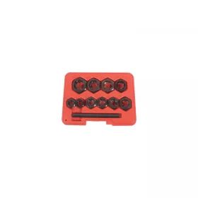   KROFtools Sérült csavar kiszedő készlet, 3/8", 9-19mm, 11 részes (K-0515)