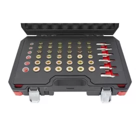   KROFtools Olajteknő menetjavító készlet, 114 részes – M13, M15, M17, M20, M22 (1040)
