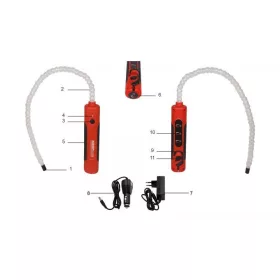   KROFtools Munkalámpa 5 W hajlítható LED szalaggal, mágneses talppal, akkus kivitel (1068)