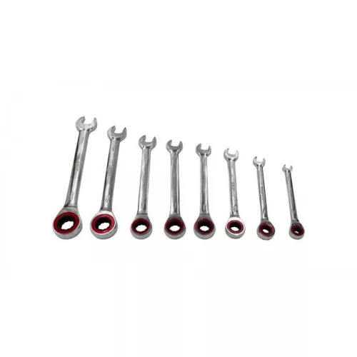 KROFtools Fokozatmentes racsnis csillag-villás kulcs készlet, 8 részes 8-19 mm (1134)