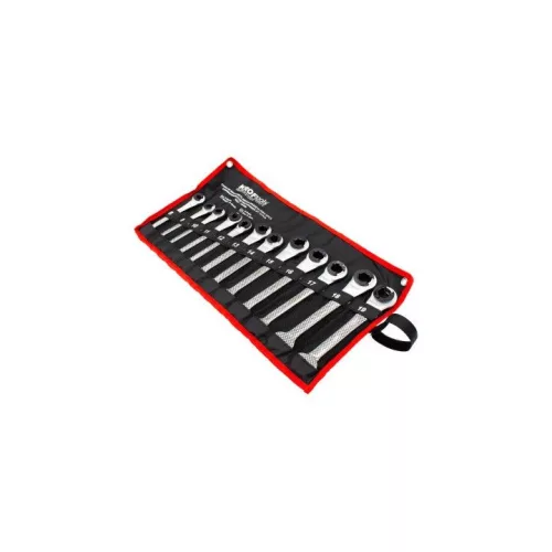 KROFtools  Speciális gyűrüs racsnis csillag-villáskulcs készlet 12 részes (120200)