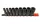 KROFtools Gépi dugókulcs készlet sínen 1/2”, 9 részes, hosszú 10–27 mm fejekkel (1236)