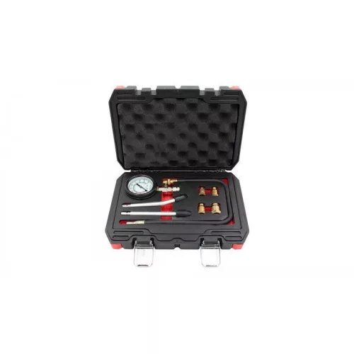 KROFtools Kompressziómérő készlet benzinmotorhoz, 0–300 PSI, M10–M18 adapterekkel (1408)