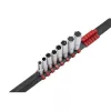 KROFtools Hosszú dugókulcskészlet 1/4″ meghajtással, 6–13 mm, 6 lapú, 8 részes (1416)