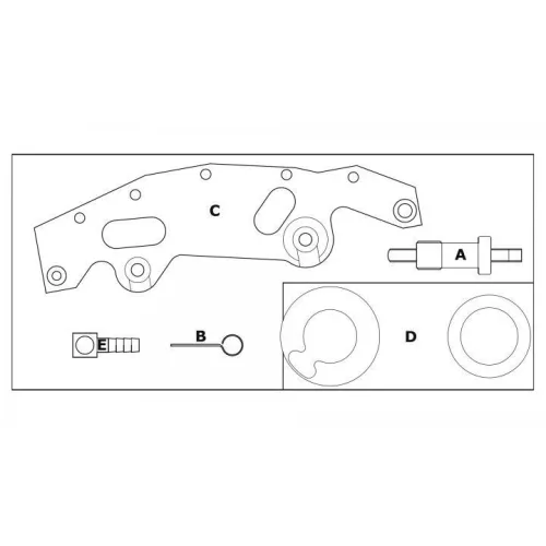 KROFtools Vezérlésrögzítő készlet BMW M52 M54 M56 (1527)