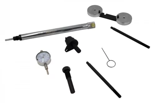 KROFtools VAG FSI/TSI/TFSI vezérlésrögzítő készlet 1.2 / 1.4 / 1.6 benzinmotorokhoz, indikátorórával (1697)