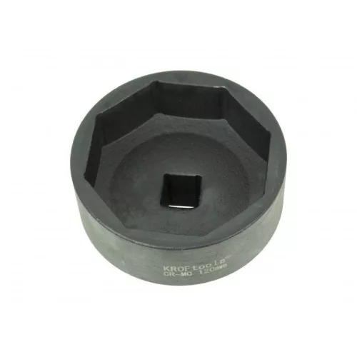 KROFtools Kerékagyanya dugókulcsfej teherautóhoz, 120 mm, 8 lapú, 1” (20120)